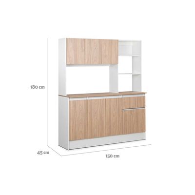 Imagen 2 del producto Mueble de Cocina CIC Niza 1 Cajón 7 Puertas Blanco Alpino