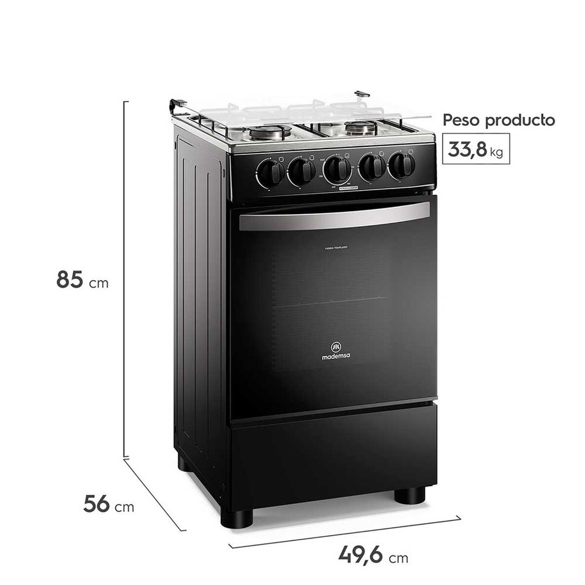 Cocina a Gas Mademsa FM4LP 4 Quemadores