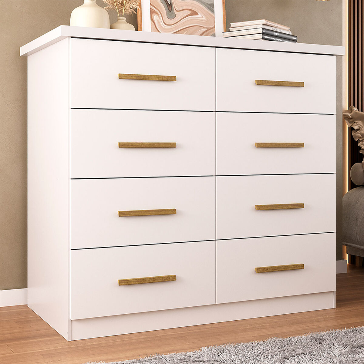 C&oacute;moda Di Poretti Design Magnuns 8 Cajones Blanco