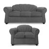 Juego de Living Elegant Detail Marsella Sofá 3 Cuerpos + Sofá 2 cuerpos + Sillón 1 Cuerpo Gris