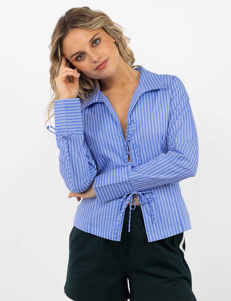 Blusa Rayas Manga Larga Mujer Icono