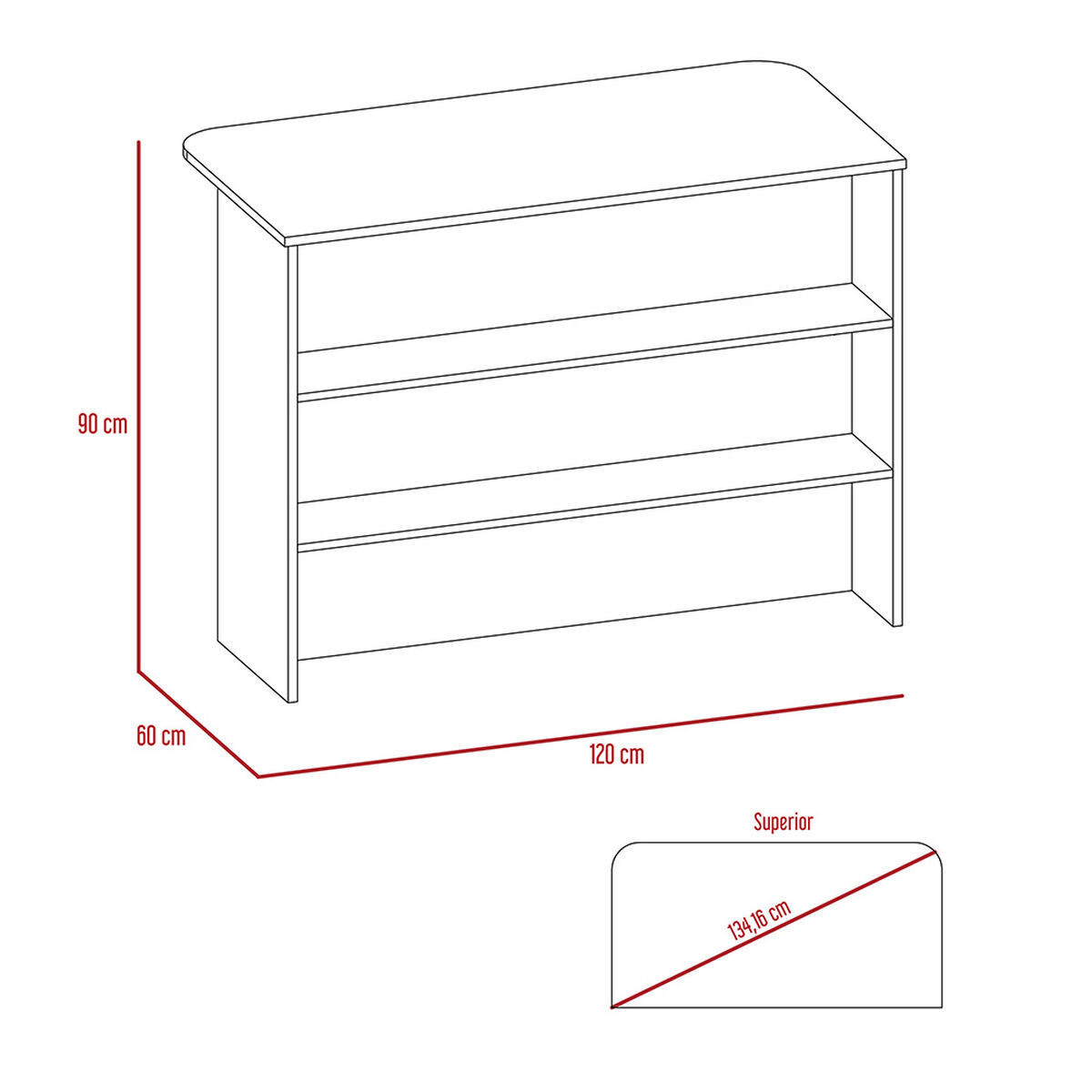 Mueble Cocina 54 + Barra de Cocina + Optimizador TuHome Kitchen