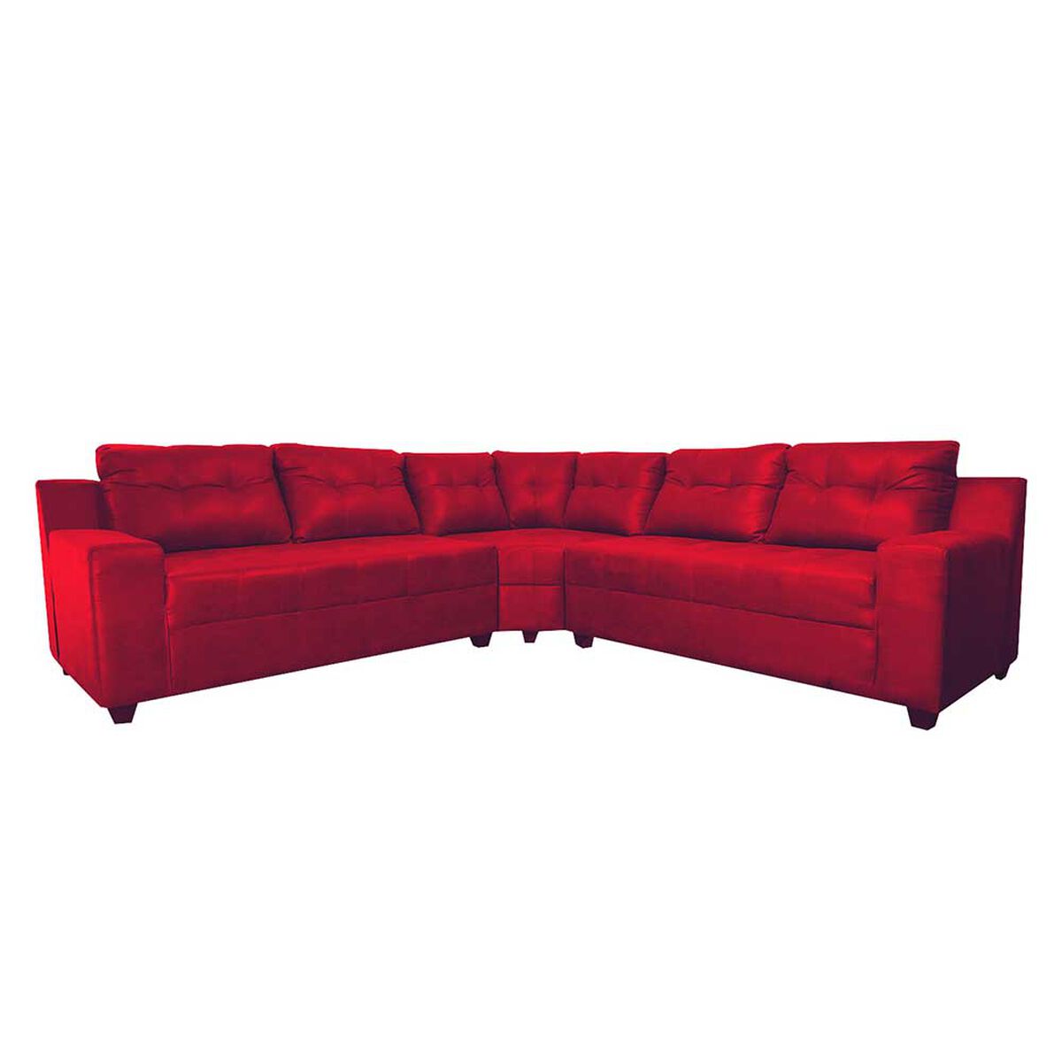 Sofá Seccional Deco Class Florencia 5 Cuerpos Burdeo