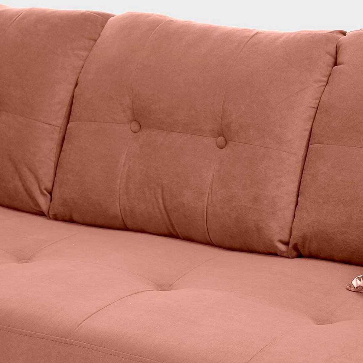 Sof&aacute; Seccional Izquierdo Living Factory Dubai 5 Cuerpos Chocolate