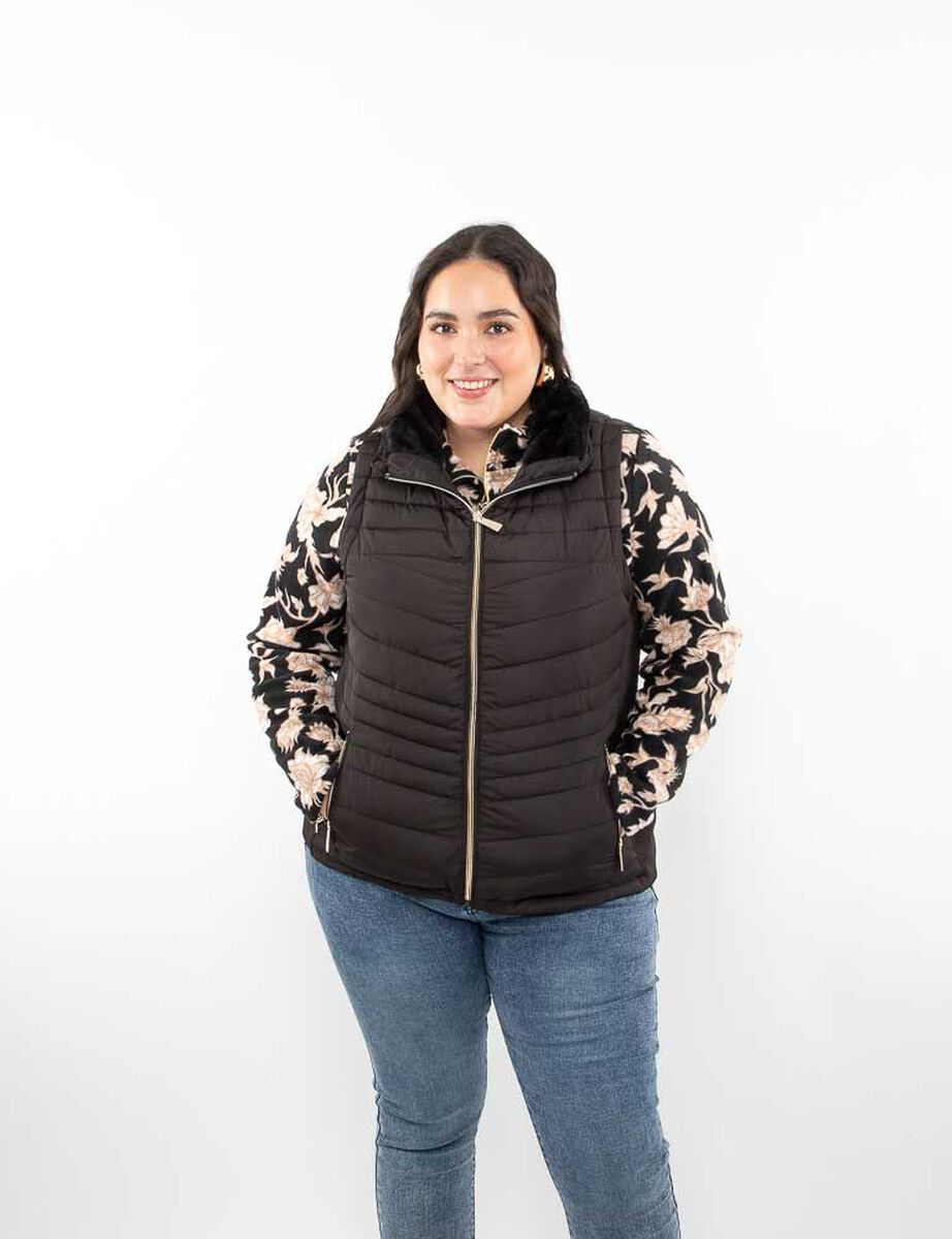 Parka Larga Sin Mangas Mujer Extralindas