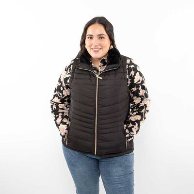 Parka Larga Sin Mangas Mujer Extralindas