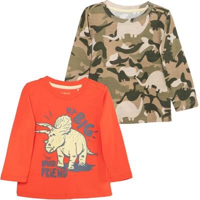 Pack 2 Polera Manga Larga de Algodón Bebo Chess Baby