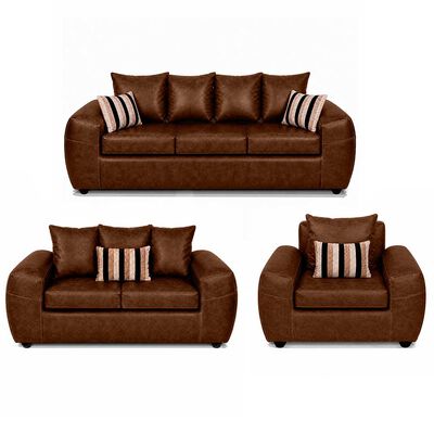 ELEGANT DETAIL Juego de Living Elegant Detail New Houston 3-2-1 Cuerpos Tostado