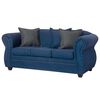 Juego de Living Black Factory Emili 5 Cuerpos Azul