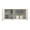 Mueble de Cocina Superior TuHome Orion 3 Puertas Duna Blanco