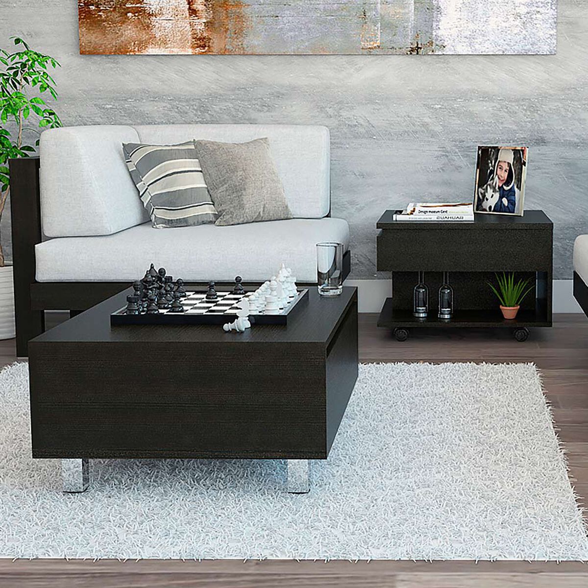 Mesa de Centro + Mesa Funcional TuHome
