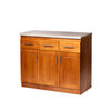 Base de Cocina Muebles Hema Berl&iacute;n 3 Puertas 3 Cajones Nogal