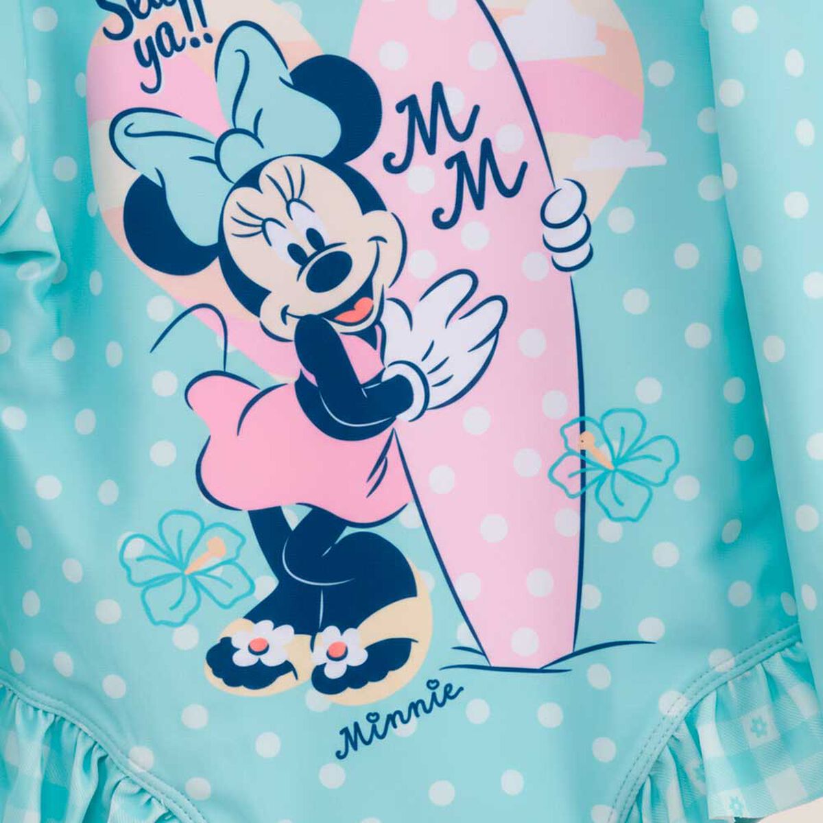 Traje de Baño Enterito Manga Larga Minnie