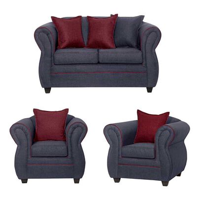 Imagen 1 del producto Juego de Living Black Factory Emili 4 Cuerpos Marengo