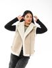 Chaqueta Aviadora Ecocuero Sin Mangas Mujer Icono