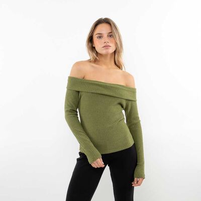 Sweater Bardot Mujer Icono