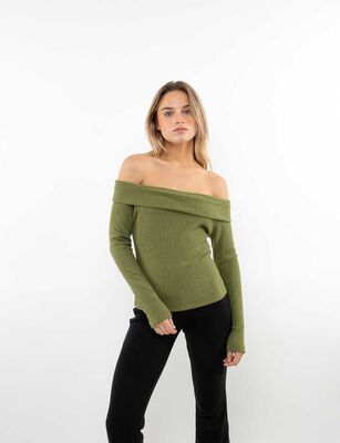 Imagen 1 del producto Sweater Bardot Mujer Icono Oliva