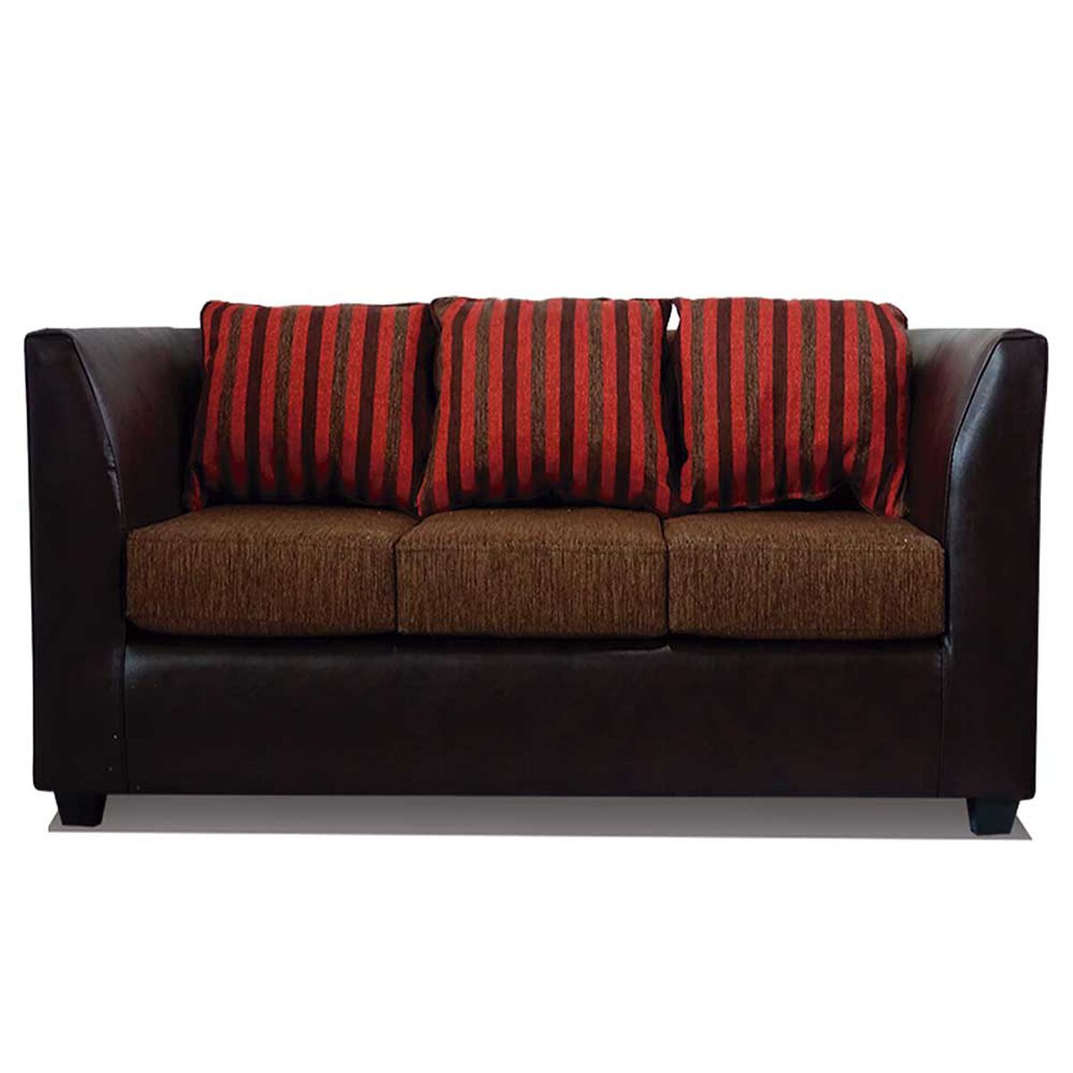 Juego de Living Elegant Detail Valentino Sof&aacute; 3 Cuerpos + Dos Sillones 1 Cuerpo Caf&eacute;