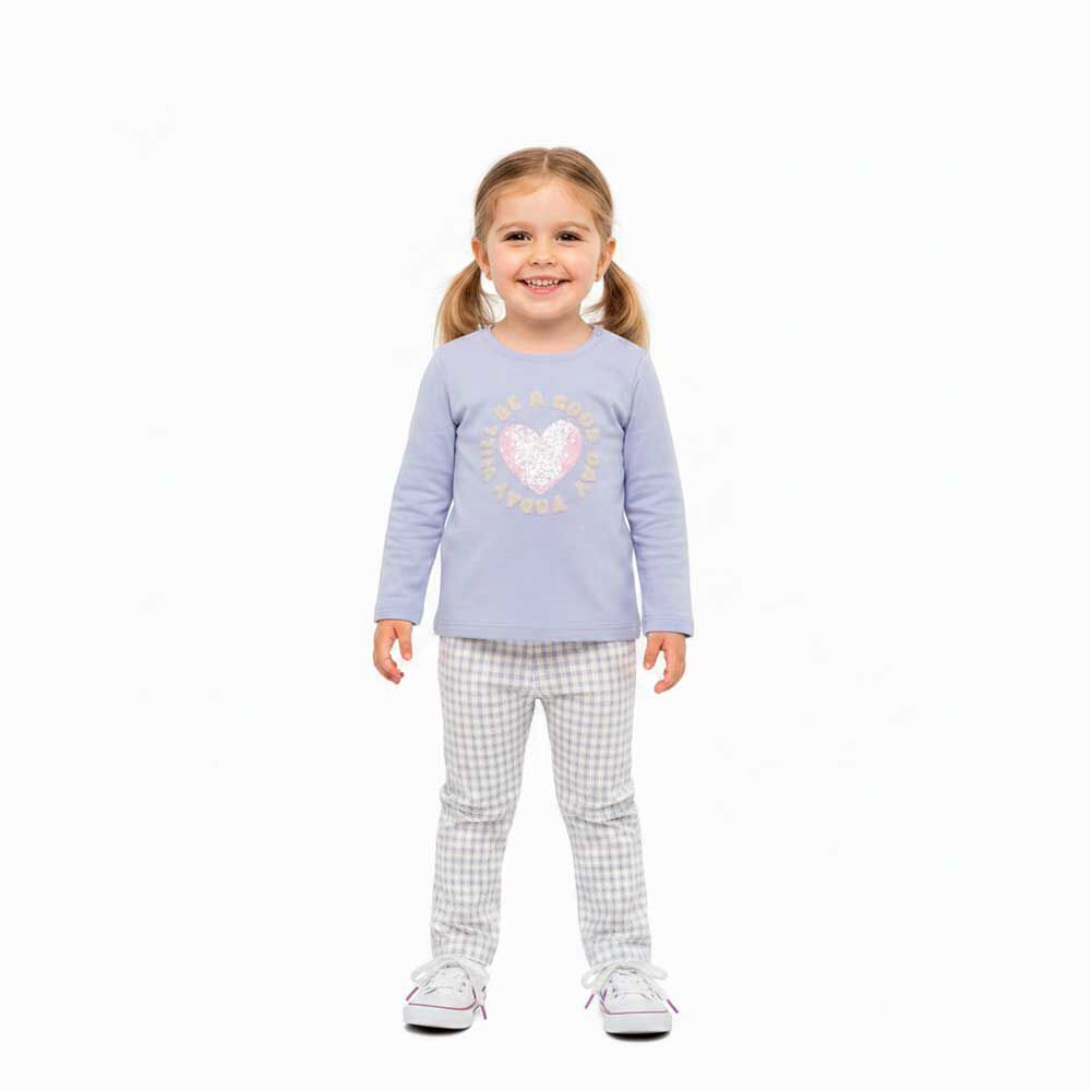 Conjunto Polerón+Calzas Flare Bebé Chess Baby