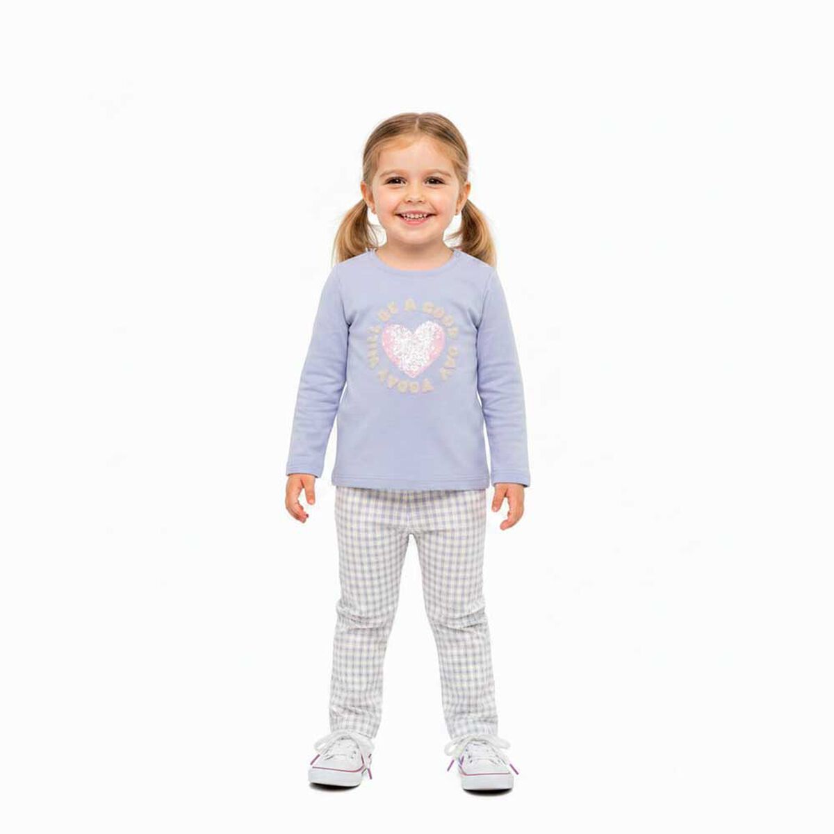 Conjunto Poler&oacute;n+Calzas Flare Beb&eacute; Chess Baby
