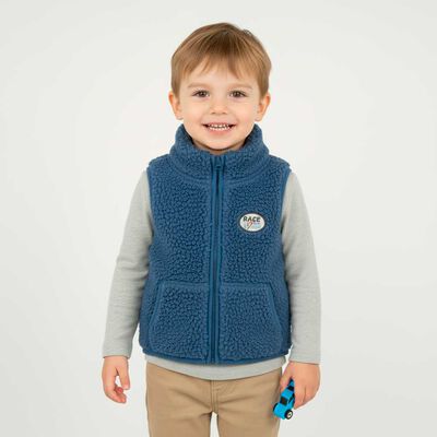 Imagen 1 del producto Chaqueta Sherpa sin Mangas Niño Chess Denim, Petroleo