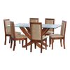 Juego de Comedor Latam Home Alicante 6 Sillas Beige