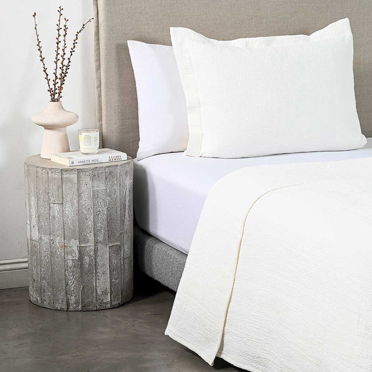 Cubrecama Royal Supreme 1.5 Plazas Mila Blanco