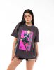 Polera Estampada Anime Oversized Manga Corta Mujer Icono