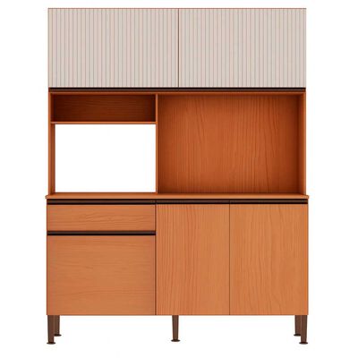 Kit Cocina Vekkahome Marina 5 Puertas 2 Cajones Caf&eacute;