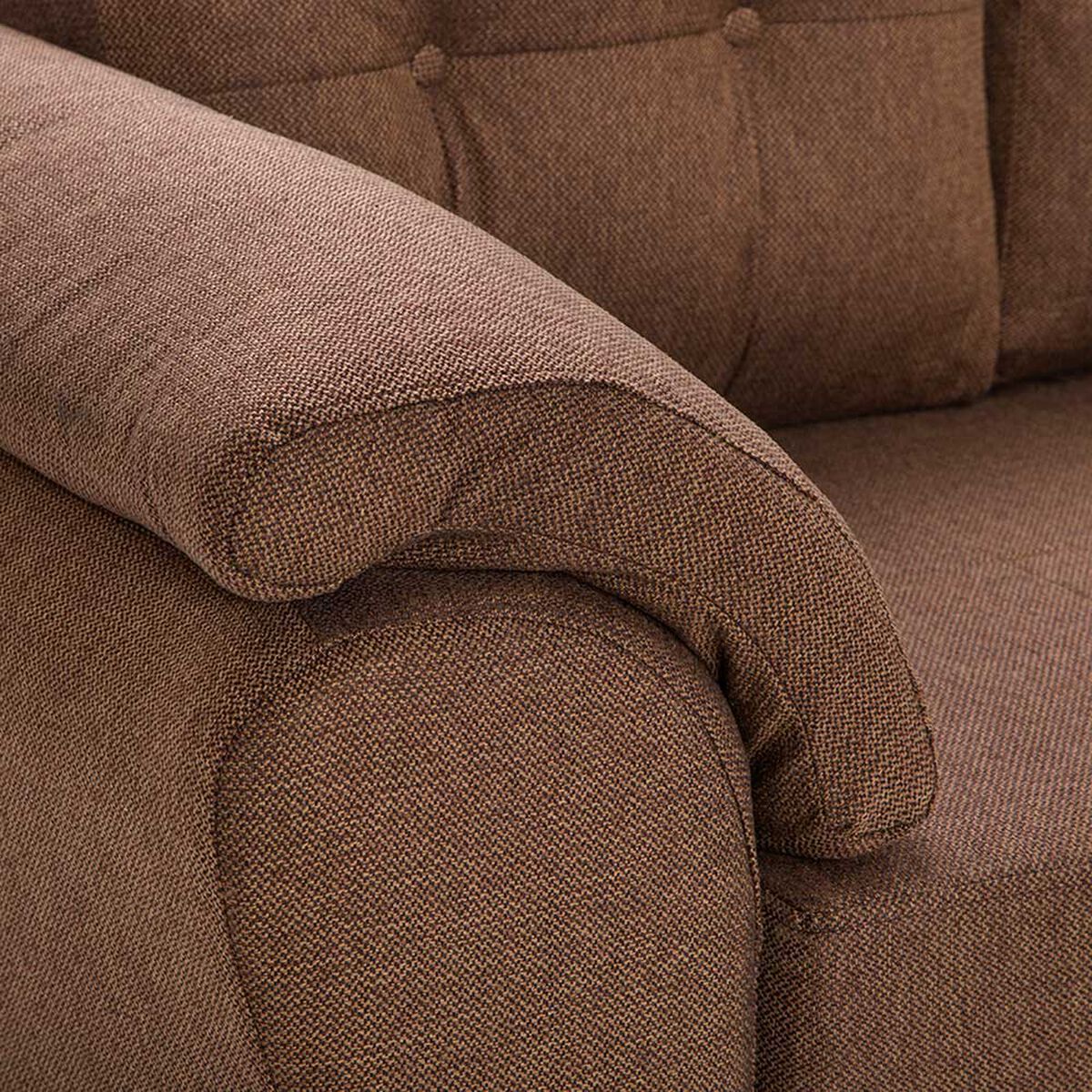 Sofá Seccional Muebles MPR Journey 3 Café