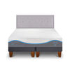 Cama Europea CIC Base Dividida King Alaska + Respaldo