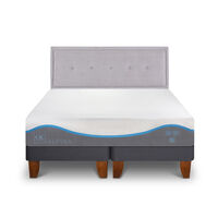 Cama Europea CIC Base Dividida King Alaska + Respaldo