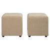 Set 2 Poufs Bodevir Cali 1 Cuerpo Beige