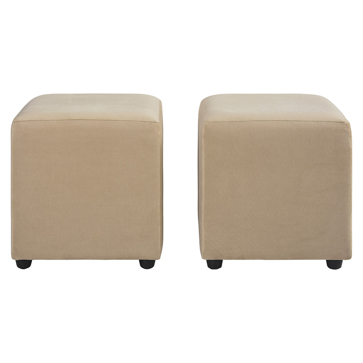 Set 2 Poufs Bodevir Cali 1 Cuerpo Beige