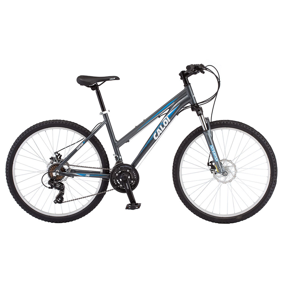 Bicicleta Caloi Mujer Supra 10 26' Grey Aro 26 Abc