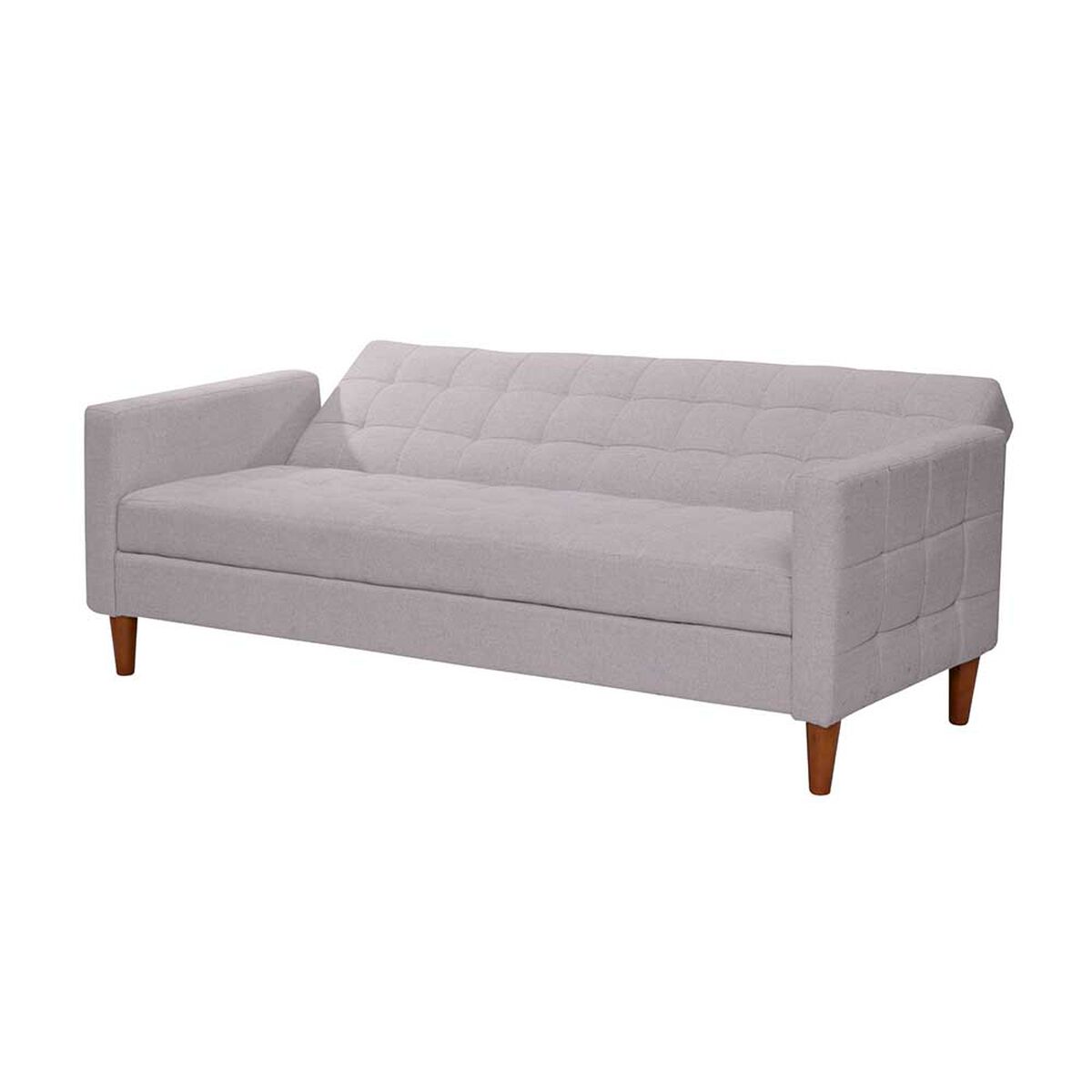 Fut&oacute;n Latam Home Genova Lino 3 Cuerpos Gris Claro
