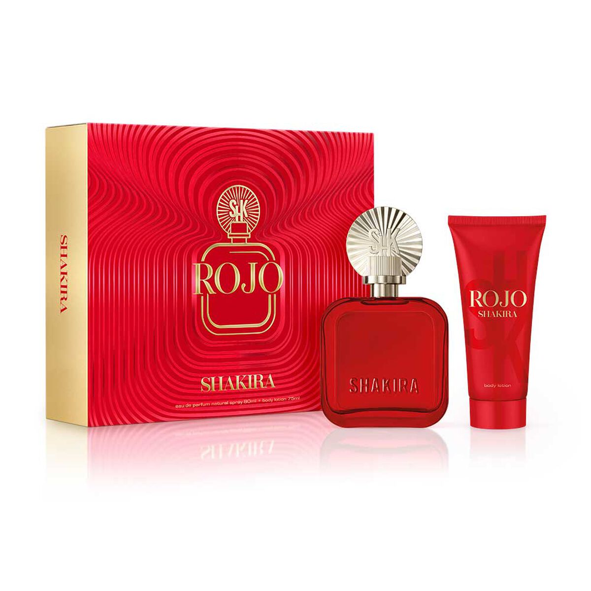 Set Perfume Shakira Mujer Rojo Shakira Eau de Parfum 80 ml + Loci&oacute;n Corporal 75 ml