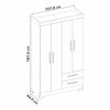 Closet Home Mobili Lucca 4 Puertas 2 Cajones Caf&eacute;