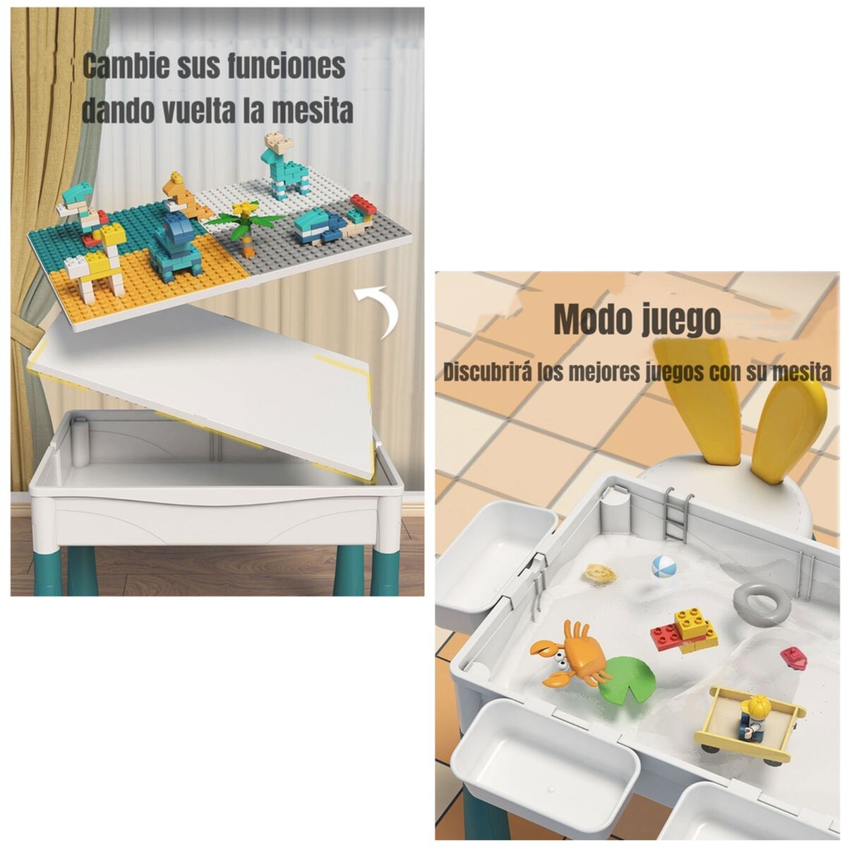 Mesa de Bloques 350 54 x 64 cm LuBabycas