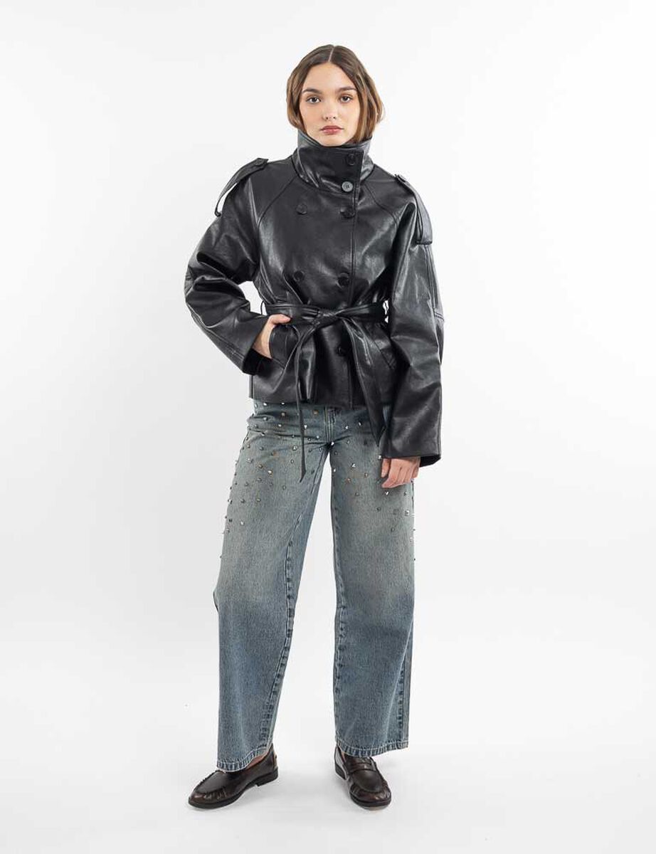 Chaqueta Ecocuero Mujer Icono