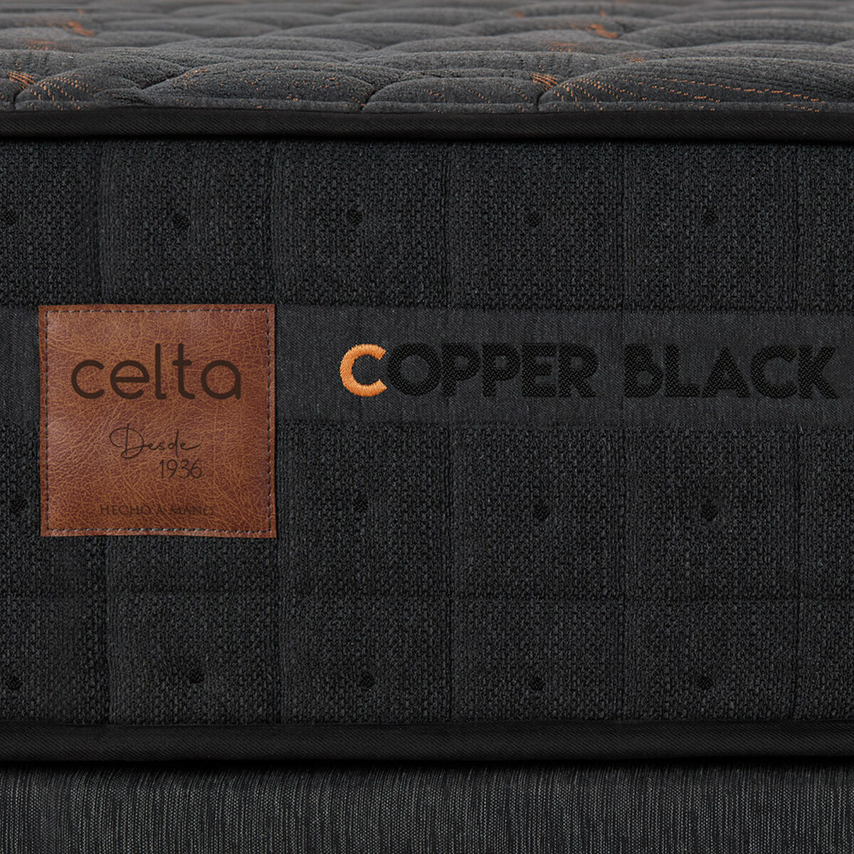 Cama Europea Celta Copper Black King + Set Villarreal