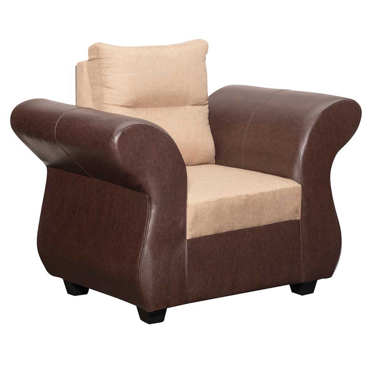 Juego de Living Diseño A&M Home Zara Sofá 3 Cuerpos + 2 Sillones 1 Cuerpo Beige