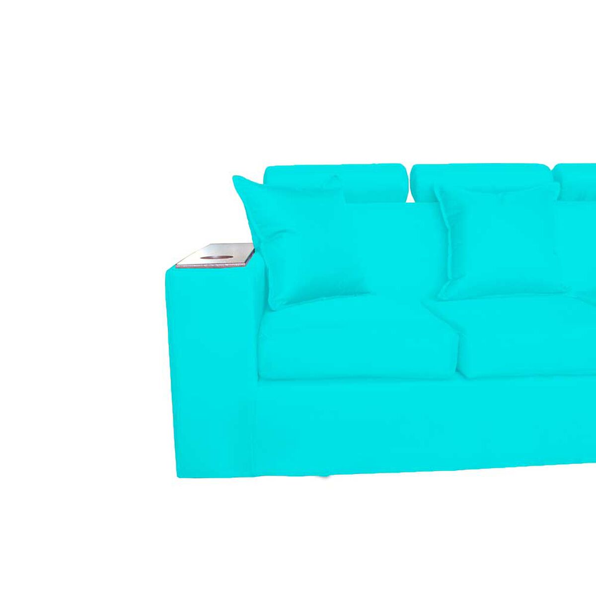 Sof&aacute; Modular Muebles MYM Heytan 4 Cuerpos Turquesa