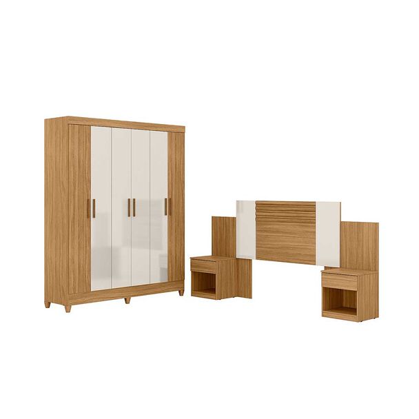 Closet Di Poretti Uriguai 6 Puertas 2 Cajones + Respaldo Ajustable