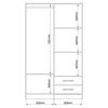 Clóset Vekkahome Pequim 4 Puertas 2 Cajones Blanco