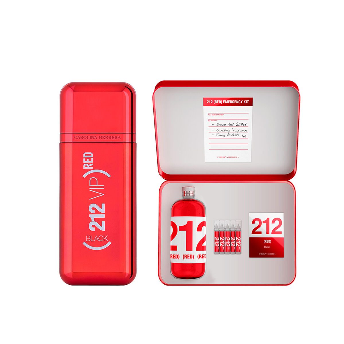 Perfume 212 VIP Black Red EDP 100 ml + Kit