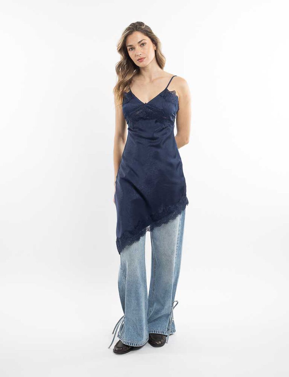 Vestido Asim&eacute;trico Sin Mangas Mujer Zibel