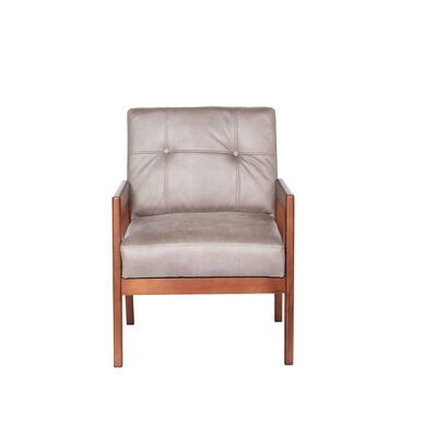 Sitial Latam Home Munich Cuero 1 Cuerpo Gris