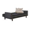 Futón Black Factory Vanguardia 3 Cuerpos Negro Beige
