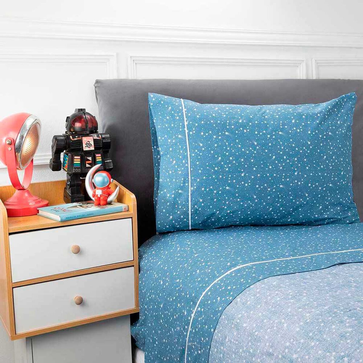 Juego de S&aacute;banas Infantil Casanova Kids 144 Hilos 1,5 Plazas Star